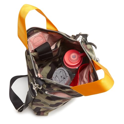 shortyLOVE Wonder Crossbody Messenger Bag - Womens Stylish Nylon Travel Handbag with 55" Adjustable Removable Strap - color: Green Camo