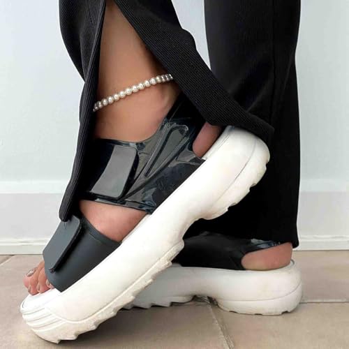 Aobei Pearl Handmade Pearl Beads Anklets for Women Adjustable White Beaded Ankle Bracelet for Wedding Gift