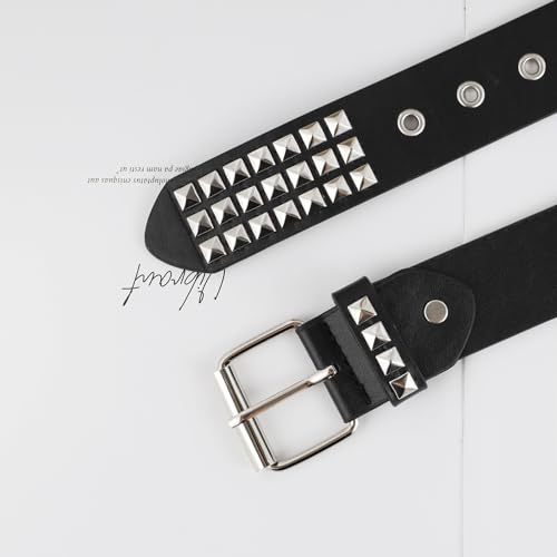 MILAKOO Punk Leather Waist Belt for Women Vintage Accessories for Hippie Skateboarding Enthusiasts - color: F