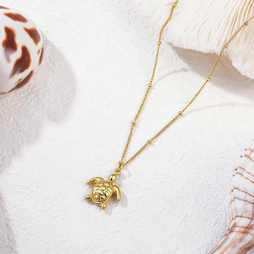 14K Gold Heart Necklace for Women Boho stainless steel waterproof Cute Dainty Love Pendant Necklaces for Women - color: Styie-5