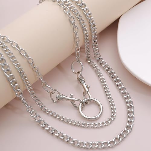 Long tiantian Chunky Gold Necklace Stack Chain Necklaces for Women Statement Layered Paperclip Choker Necklaces Statement Necklace for 80s 90s & Night Out Outfits Paperclip Style Fashion Jewelry - color: A7：Style H-Circle Layered Necklace