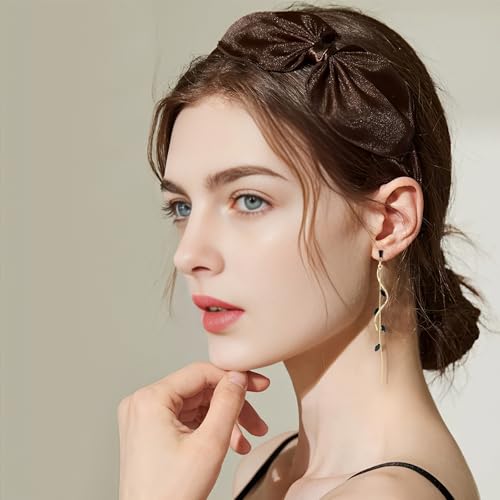 Crystal Drop Earrings,Zirconia Rhinestone Dangling Earrings for Women Prom Party Jewelry Gifts， Dangle Fashion Jewelry Crystal Earrings for Women - color: black gold
