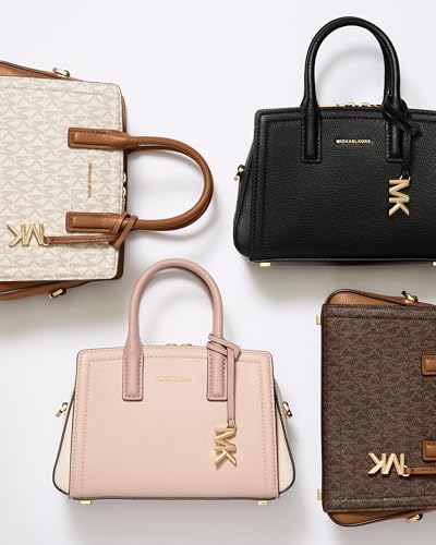 MICHAEL Michael Kors Laila Extra Small Crossbody - color: Gold-tone Hardware/Embossed Goat Leather/Crimson