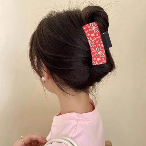 Stylish Hair Clip Fashionable Sublimation Aluminum Plate Hair Clip for Women Heat Transfer Technology Hairpin - color: Black