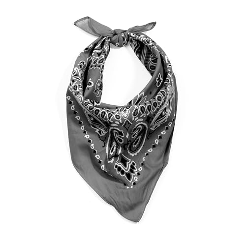 Rothco Trainmen Paisley Bandana - Standard - 22" X 22" - color: Grey