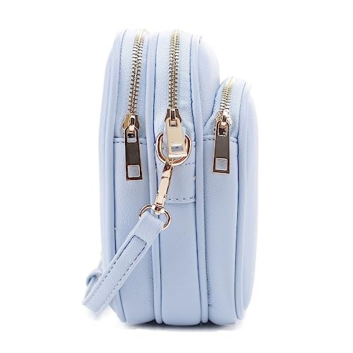 Mali+Lili, Josie Triple Zip Crossbody Bag - color: Blue