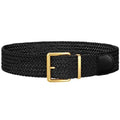 WHIPPY Women Wide Woven Belt Fashion Boho Rattan Braided Belt with Gold Buckle Raffia Straw Woven Waistband for Dresses - color: Black, size: Fit Waist Size 25"-29"