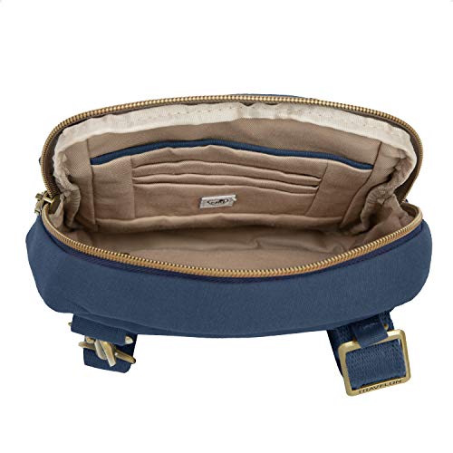 Travelon Anti-theft Courier Small N/S Slim - color: Navy