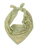 SweatyRocks Women's Floral Embroidery Lace Triangle Hair Scarf Headband Sheer Hair Bandana - color: Sage Green, size: One Size
