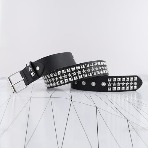 MILAKOO Punk Leather Waist Belt for Women Vintage Accessories for Hippie Skateboarding Enthusiasts - color: G