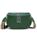 Fanny Pack Crossbody Bags For Women Genuine Leather Fashion Belt Bag Waist Purse (Green01) - color: Green01