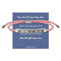 LINY Inspirational Gifts for Women Men, Dont Let The Hard Days Win Gifts, Motivational Inspirational Tube Bracelets Friendship Birthday Meaningful Gift for Friends Female - color: Dont Let-Tube Pink+Silver