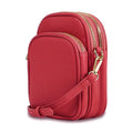 Mali+Lili, Josie Triple Zip Crossbody Bag - color: Red