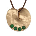 JAOYU Bohemian Necklaces for Women Leather Necklace Wood Pendant Choker Long Brown Necklace Chunky Circle Boho Hippie Jewelry - style: Boho Circle Necklace