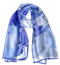 Acotavie Scarfs for Women Dressy Fashion Scarves Long Floral Pattern Scarf Lightweight Sunscreen Shawls - color: C039
