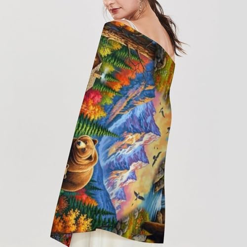 Scarfs for Women Fall Winter Scarves Shawls and Wraps for Evening Dresses - color: Design1