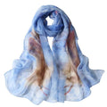 Xyueanlo Fashion Scarves for Women Lightweight Elegant Scarf Sunscreen Wraps Shawls - color: Blue