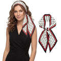 RIIQIICHY Hair Scarf for Women Like Silk Scarves Headband Neck Scarfs Twilly Purse Accessories - color: C002