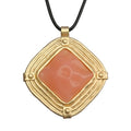 Jeilwiy Leather Necklace for Women Funky Necklace Choker String Cord Necklace with Pendant Boho Style Jewelry - style: Large Necklace