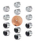 MODRSA Fake Nose Stud Fake Nose Ring Stud Fake Nose Piercing Fake Lip Ring Fake Earrings Stud Silver Gold Fake Cartilage Helix Earring Clip on Earring Hoop Fake Eyebrow Ring Fake Bridge Piercing - color: B5-fake stud - silver black