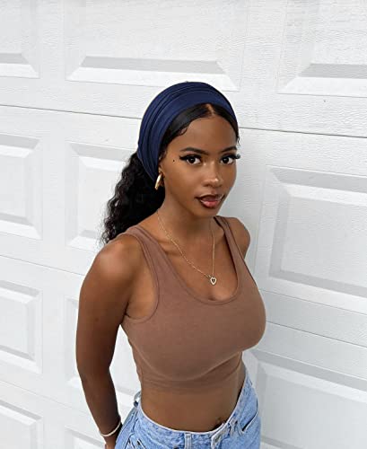 HOMELEX Head Wraps Turbans Stretch Jersey Knit Headwraps Wrap Turban Scarf Tie for Women - color: Pk-1