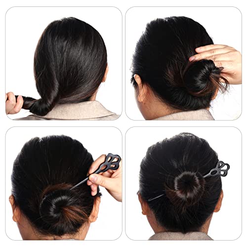 10 Pieces Wooden Hair Sticks Chinese Chignon Japanese Hair Chopsticks Wooden Hair Pins for Long Hair Hair Sticks for Buns for Women Girls Handmade Hair Accessories