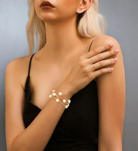 Elegance 11 designs 10mm Crystal White Pearl Blessing Bracelet - style: style-3pcs