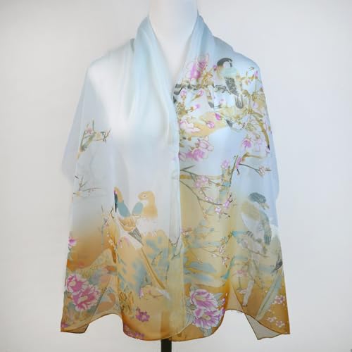 Boho Scarf for Women Lightweight Summer Scarves Fashion Shawl Wrap - color: H07