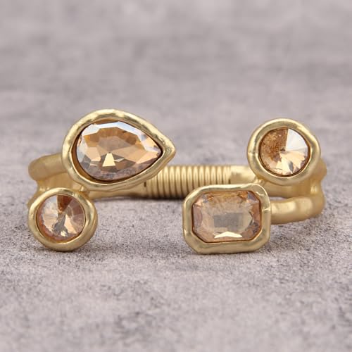 Chunky Gold Bracelet Trendy Gold Cuff Bracelets for Women Statement Silver Arm Cuffs Bangles Arm Punk Jewelry Accessories - style: Chunky Twisted Bracelets
