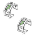 Cuff Earrings 925 Sterling Silver Ear Cuff Earrings Non-Piercing Fake Helix Cartilage Cuff Earrings Various Styles Ear Cuffs Fine Jewelry for Women - color: 3#leave ear cuff