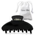 Luxury Black Claw Clip for Women | Our Large 4 Inch Hair Clip Creates Beautiful Half Ups, Secure Updos & Chic Daily Styles | Premium Acetate Claw with Secure Hold & Snag Free Teeth for Easy Styling - color: Black