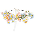 AWAYTR Flower Hippie Floral Crown - Boho Sunflower Headband for Women, Hippie Costume and Hair Accessories (Blue/Pink/White) - color: Blue/Pink/White