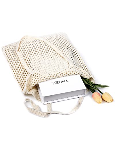 Crochet Mesh Beach Tote Shoulder Handbags Hobo Summer Aesthetic Women's Bag - color: Beige3