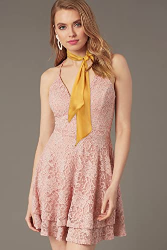GERINLY Solid Color Long Neckerchief Pure Skinny Scarf Necktie for 50's Costume Party Wedding Cosplay Accessory Headband - color: Yellow