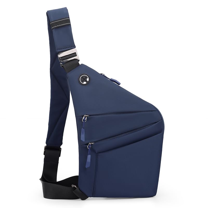 Crossbody Travel Bags for Women, Anti Theft Proof Safe Slim Sling Travel Purses, Personal Flex Shoulder Bag for Men Women - color: Blue-new, size: Left Shoulder