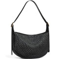 BOSTANTEN Purses for Women Crescent Crossbody Bag Vegan Leather Shoulder Hobo Handbag Adjustable Strap - color: Large Black
