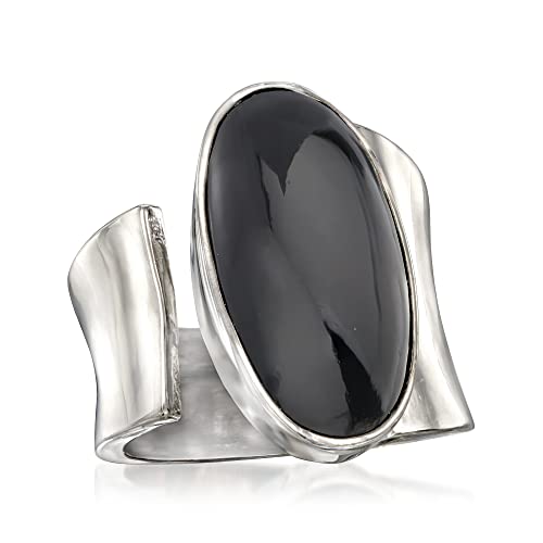 Ross-Simons Wrap Ring in Sterling Silver - color: Black, size: Size 6