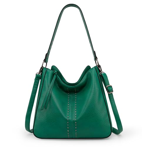 Montana West Hobo Bag for Women Crossbody Purse and Handbags Ladies Chic Shoulder Bags - color: Jade Green
