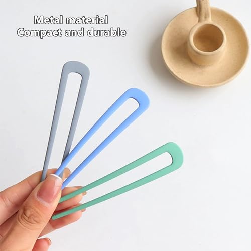 French hair pins for women 8 pcs-Elegant French Twists, Buns and Updos with No Hair Damage,Small Metal U-shaped French Pin Great Hold,Suitable for fine & thick hairUS366