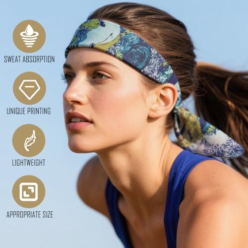 Large Cotton Bandana Lightweight Head Hair Scarf Headbands Wraps Cover Handkerchiefs for Women Men 25 x 25 inch - color: Rt20