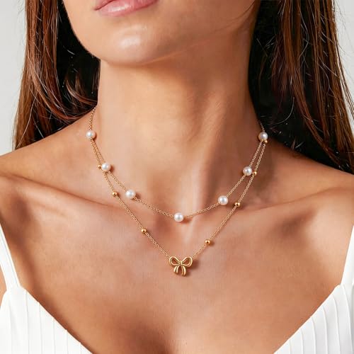 KSF Gold Lariat Necklace for Women Y Shaped Layered CZ Drop Chain | Y shaped necklace; Layered CZ detail; Long lariat style; Gift for her - color: Gold-12