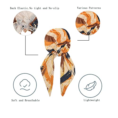 ZLYC Chemo Headwear Pre Tied Head Scarf Headwraps Lightweight Turban Beanie Cap for Women - color: Camo Khaki