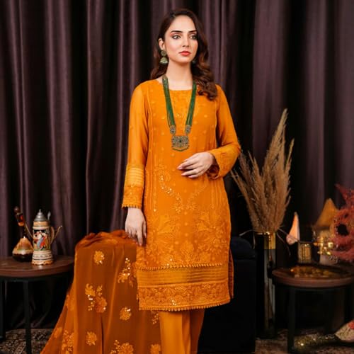 Duel On Jewel Indian Ethnic Jewelry Virtual Bundle for Women - Gold-Plated Teardrop Bell Anklet Payal Set with Green Bead Rani Haar Necklace & Jhumka Earrings, Bridal Wedding Party Boho Mughal Style