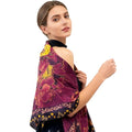 XL 43 Inch Extra Large Square Scarf Fashion Scarves Silk Feeling Hair Scarf Wrapping Scarfs Night Sleeping Headscarf - color: Ba1031