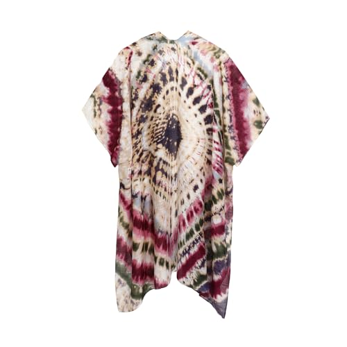 Kimonos for Women Casual Swimsuit Coverup Lightweight Boho Kimono Cardigans for Summer - color: Purple Tie-dye