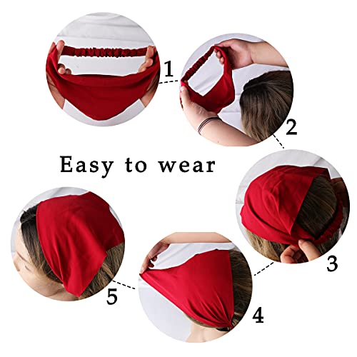 Jaciya Hair Scarfs Head Bandanas for Women Fashion Floral Triangle Head Scarf Hair Accessories - color: Color-2