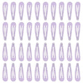 40pcs 2 inch colorful Hair Clips Hair Barrettes Metal Snap Hair Clips Accessories For Women(light purple) - color: light purple