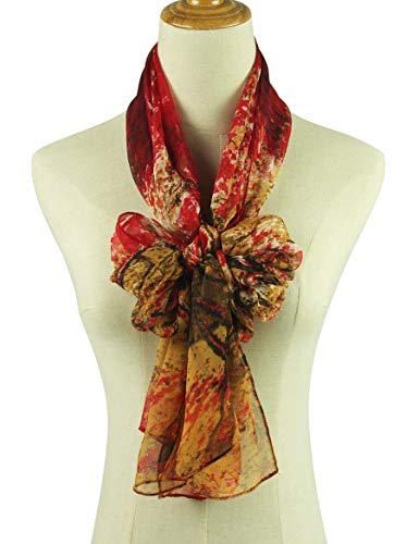 PANTONIGHT Long Chiffon Fashion Scarf Lightweight Chiffon Sheer for women - color: No.787