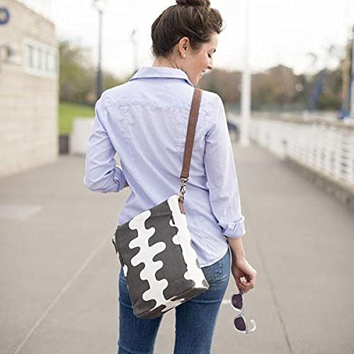 MAIKA Recycled Canvas City Sling Crossbody Bag - color: Echo Tangerine