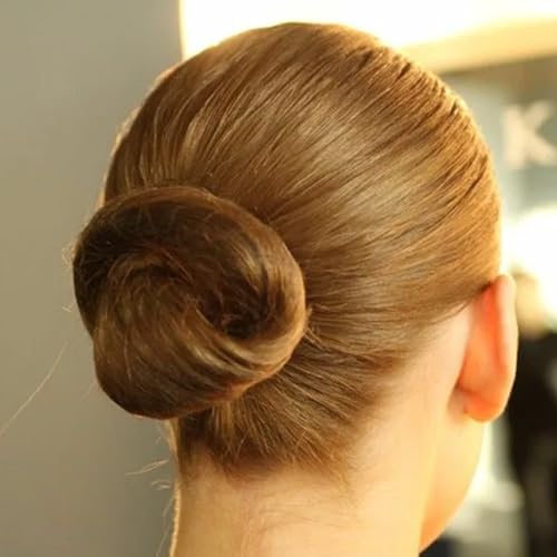 2 Pcs Hair Bun Maker for Women, Sponge Hair Bun Shaper, Non-Slip Bun Updo Curler, Hair Styling Accessories for Long Thin Straight Wavy Hair - color: Black